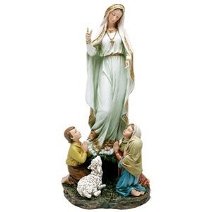 파티마 성모님과 아이들 마블 성상 30 천주교 성물