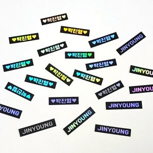💜미니 홀로그램💜 15컷 네임스티커 학번 연락처, 미니문