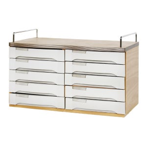 목재 평 10단 서류함