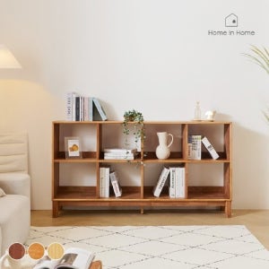 세컨하우스 원목 오픈 2단 책장 1600 4x2_J263