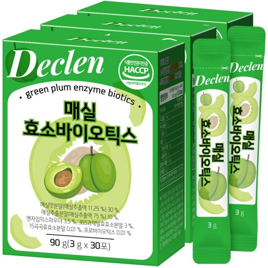 디클렌 매실 효소 <b>소화</b> 효소 프로바이오틱스 90포
