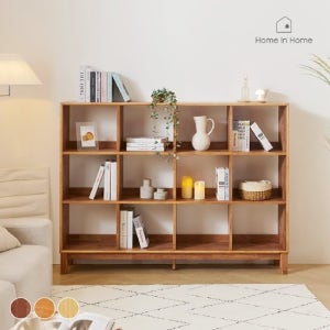 세컨하우스 원목 오픈 3단 책장 1600 4x3_J264