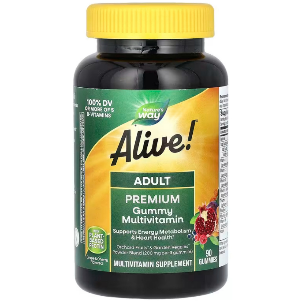 네이쳐스웨이 <b>얼라이브 어덜트 프리미엄 구미</b>젤리 멀티비타민 90구미 종합비타민  1개  90정