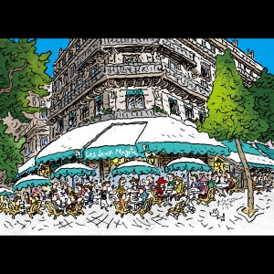 헤밍웨이가 즐겨찾던 카페  레 되 마고 , 박운음의 유럽만풍화