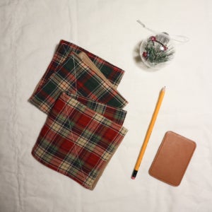 포근 체크 손수건, 늘고우다