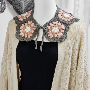 모티브 뜨개 넥케이프, 랑투