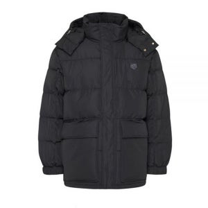 메종키츠네 폭스 헤드 패치 후드 패딩 자켓 블랙 LM02204WQ4016 P199 후드ED PUFFER IN NYLON 볼드 후디드 푸퍼 인 나일론 위드 429452 733931
