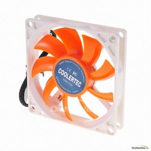 COOLERTEC Silent ORANGE WHITE Fan OW 8015DFS-T