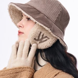 [화이트샌즈] 코듀로이 이어머프 버킷햇 먼스터 (8 colors) WIW57K3M