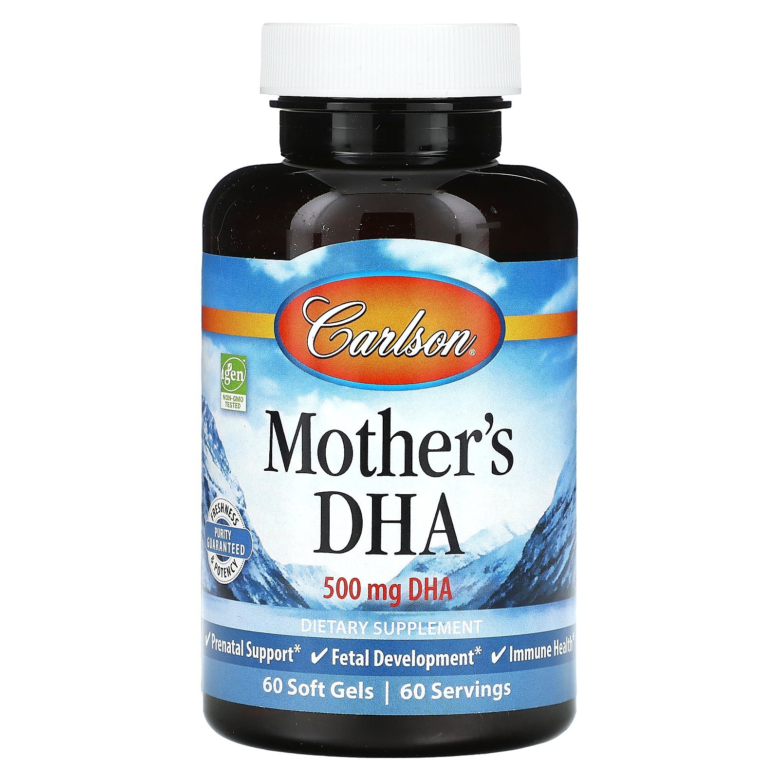 Carlson Mothers <b>DHA 500mg</b> 소프트젤 60정  1개