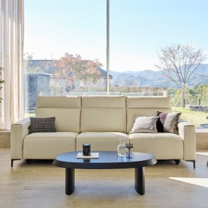 MVME 페타 천연가죽 리클라이너 4인용