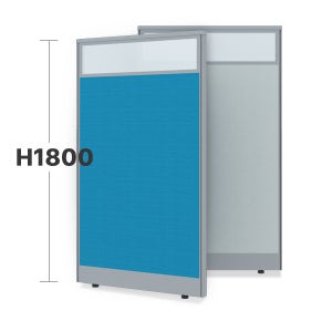 45T AL 고급원단 상부유리 패브릭 파티션(H1800)