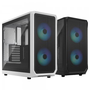 Fractal Design Focus 2 RGB TG Clear Tint (블랙)
