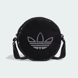 아디다스 라인스톤 페이크 스웨이드 라운드백 크로스백 가방 IT7387