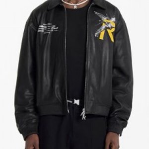 represent 스프링 캐주얼 숏 윙 가죽 점퍼 자켓 [스트릿 편집샵 람스]