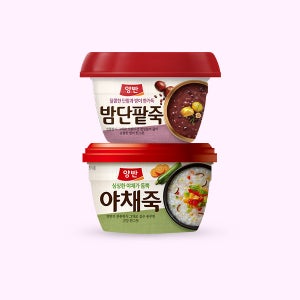 동원 양반 밤단팥죽 285g x 12개 + 야채죽 287g x 12개