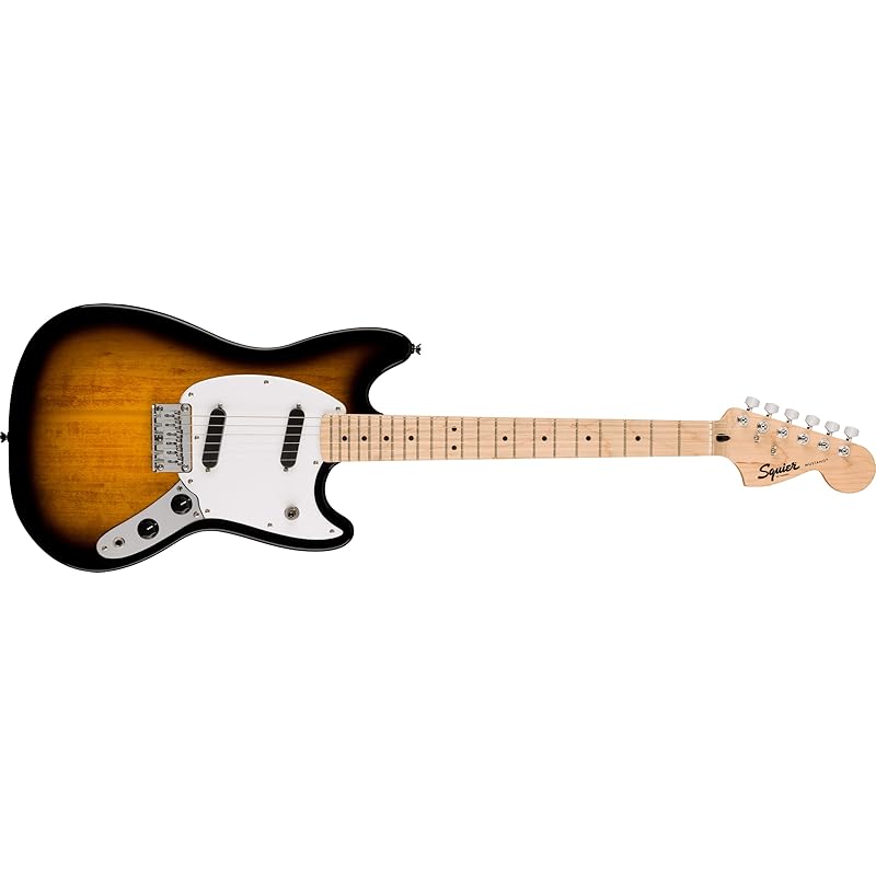 Fender 펜더 스퀴어 소닉 머스탱 일렉트릭 2년 2컬러 선버스트 메이플 핑거보드