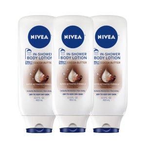 니베아 코코아버터 인샤워 바디로션 400ml 3팩 / NIVEA Cocoa cream in shower 씻어내는 바디로션  3개