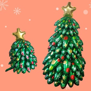 겹겹이 트리 풍선 / 크리스마스 대형 왕트리 풍선 카페 매장 인테리어 장식 용품