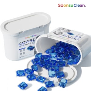 순수크린 옥시풀 캡슐세제 올인원 100개입 8배 고농축 실내건조