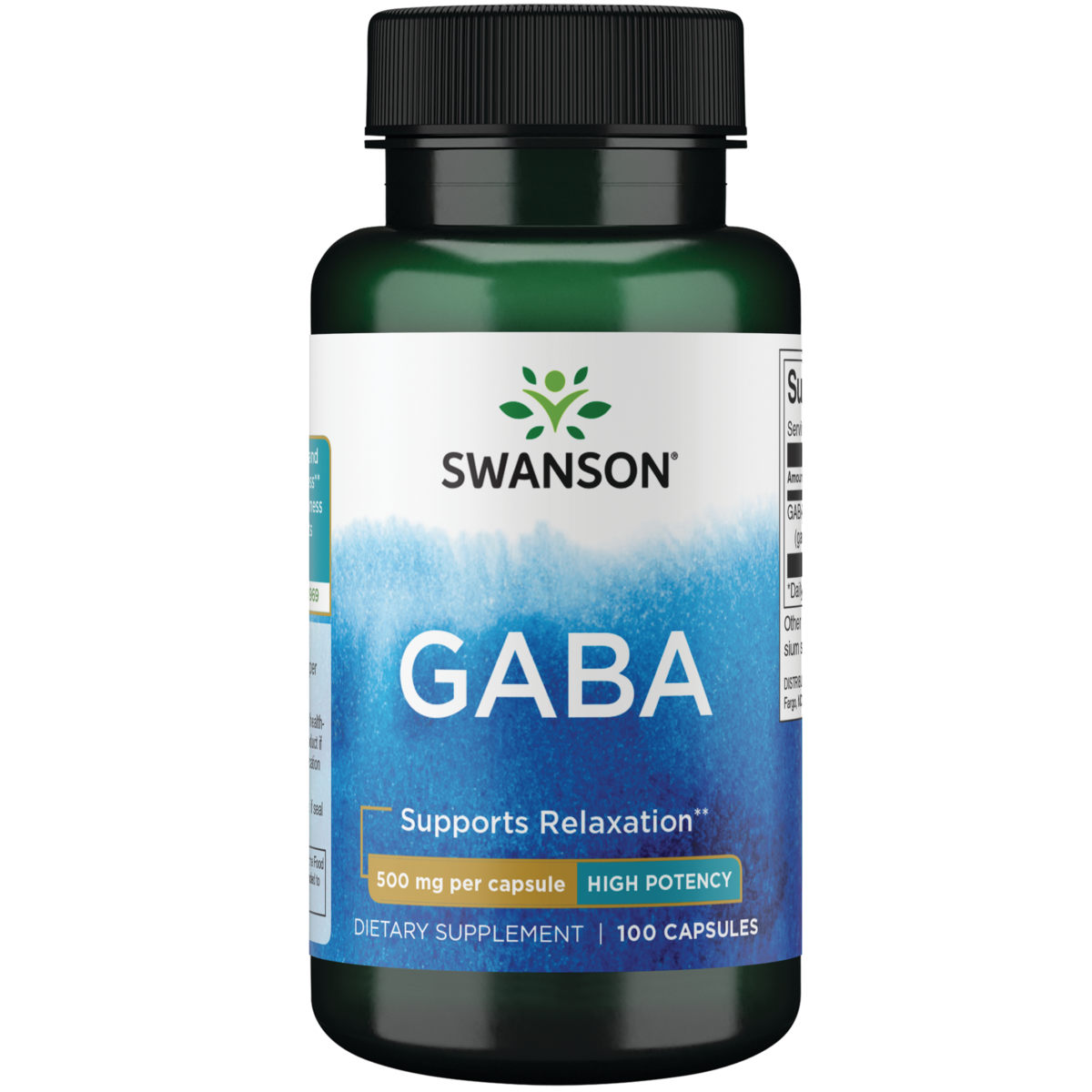 스완슨 <b>가바</b> 500mg 캡슐  100정  1개