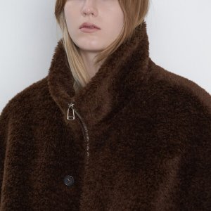 [알테][ALTE] Fur Half Jacket _ Brown