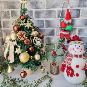 크리스마스 파티 세트 71번 / 크리스마스 사다리 타는 산타 눈사람 트리 풀세트 매장 인테리어 장식