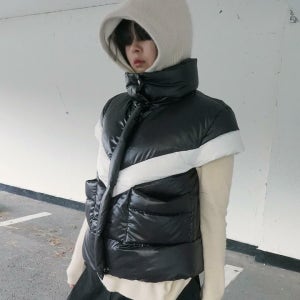 [에이리프] [사은품 핸드워머 쿠션 증정] 엘리온 구스 베스트_BLACK