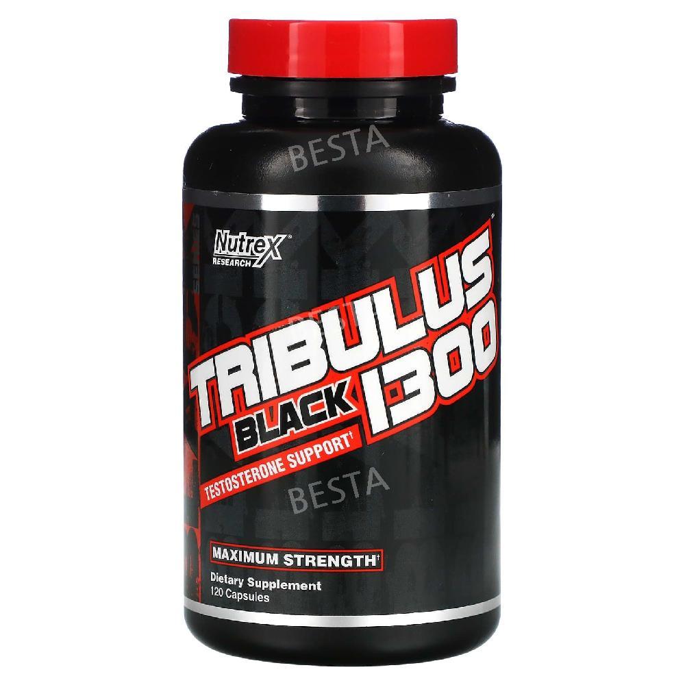 Nutrex Research Tribulus Black 1300 뉴트렉스 리서치 <b>트리뷸러스 블랙 1300</b> 120캡슐  One Color  1개  120정