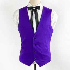남자 퍼플 정장조끼 단품(L-4XL) 남자예복베스트 셋업수트 웨딩촬영 결혼식