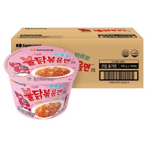 불닭볶음면 까르보 큰컵 105g  16개