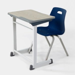 초등클래식우레탄B 1인용책상세트 학원용책상의자 수강용 연수용 초등학생책상