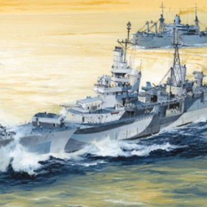트럼페터 미해군 USS 인디애나폴리스 순양함 전함 밀리터리 프라모델 1:350