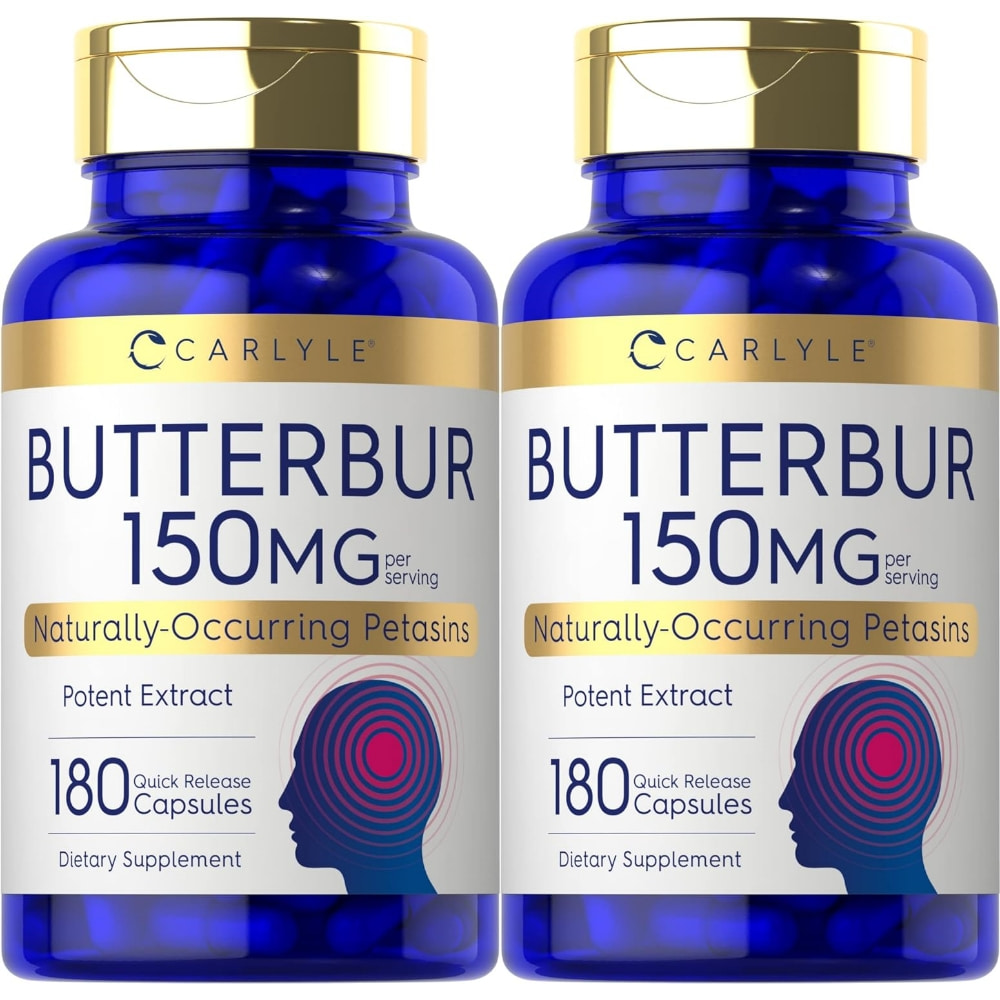 Carlyle 칼라일 머위 추출물 버터버 150mg 180캡슐 2팩  180정  2개