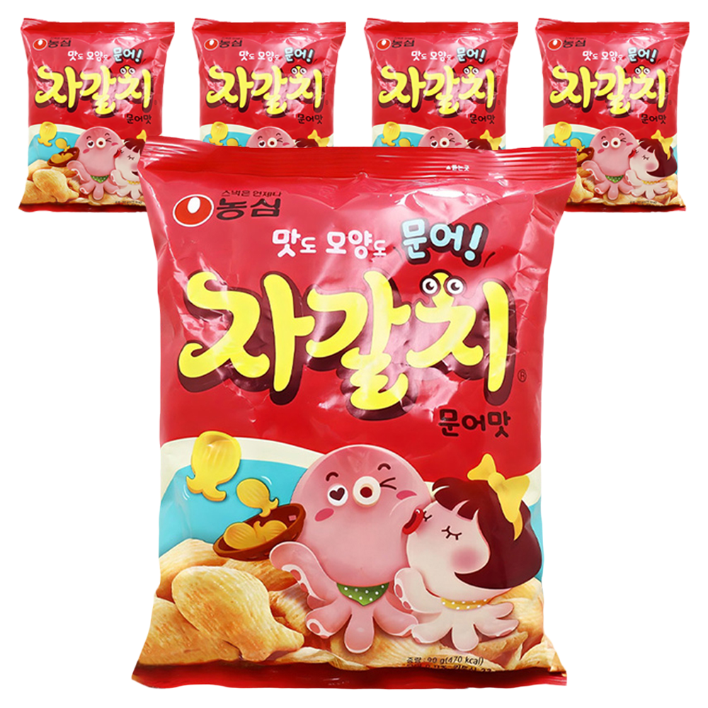 농심 자갈치, 90g, 5개 (5,000원) (무료)