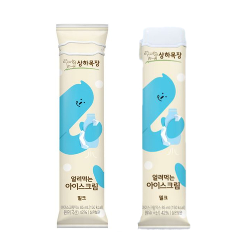 상하목장 얼려먹는 아이스크림 혼합구성[밀크12개+초코12개] 85ml 총 24개입