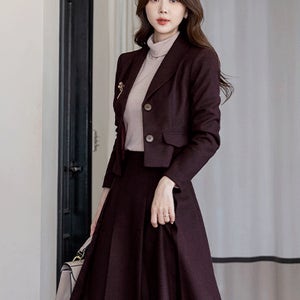 로날드 숄카라 보카시 크롭 자켓