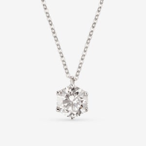 14k, 18k 클래식 랩 다이아몬드 목걸이-한고리형(1캐럿/2캐럿/3캐럿)