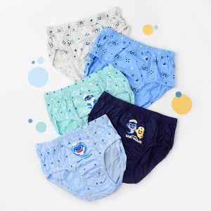 베이비앤아이 [보리보리]핑크퐁 아기상어 상어가족 유아팬티 5매 남아