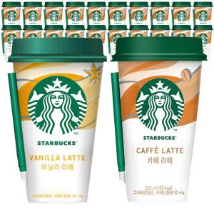 스타벅스 스타벅스 컵커피 카페라떼 200mlx20컵+아이스포장 2종 골라담기