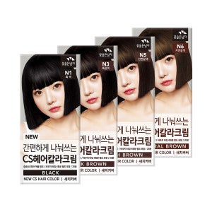 꽃을든남자 간편하게 나눠쓰는 CS헤어칼라크림 (자연갈색)