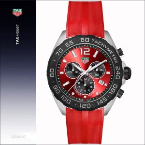 태그호이어 포뮬러1 레드 러버밴드 시계 쿼츠 Formula 1 CAZ101AN FT8055 63328325