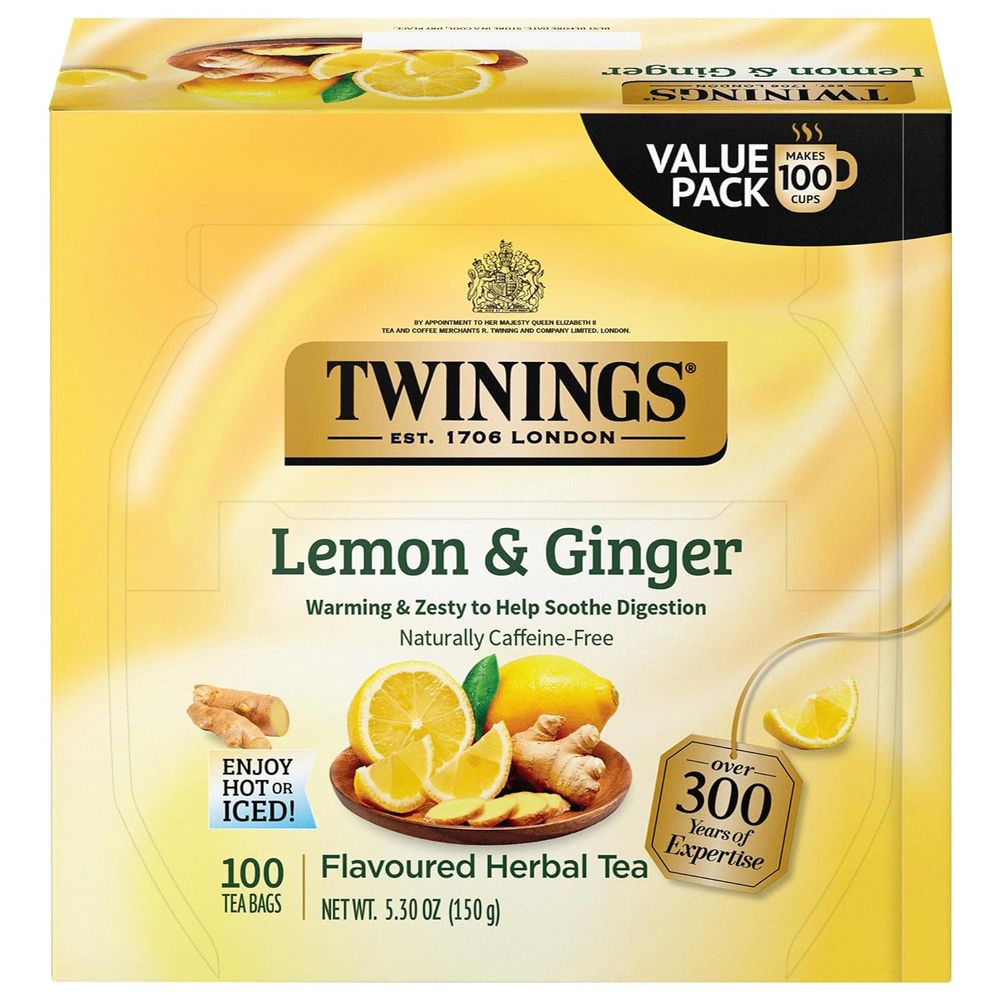 트와이닝 Twinings 레몬 <b>진저</b> 허브티 100개입