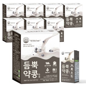 유기농마루 검은콩 듬뿍약콩두유 190ml 128팩 / NON-GMO