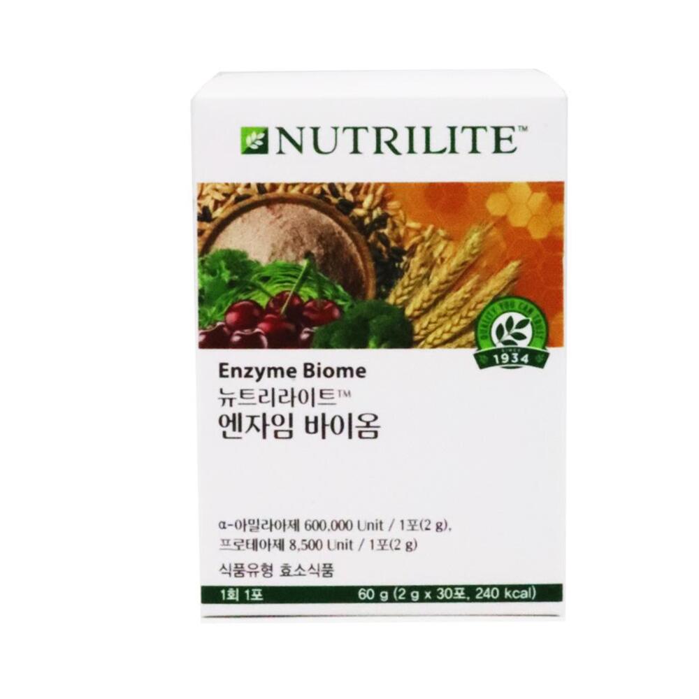 암웨이 뉴트리라이트 <b>엔자임</b>바이옴(30포)/발효효소/<b>유산균</b>