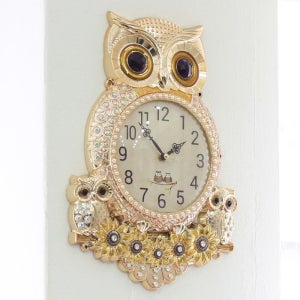 [롯데백화점] 미아트 데일리데코 풍수인테리어 도보로 부엉이 벽시계 LE1215758405