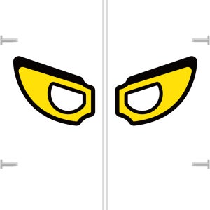 뭉키데코 고휘도 차량스티커 CES 064 왕눈이 히어로 01