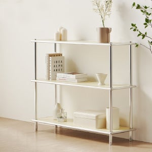 홀리 미드센츄리 모듈 3단 거실 선반 장식장