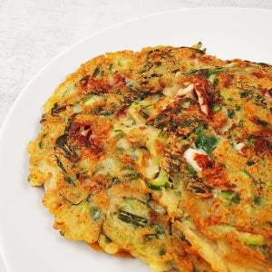 바삭한 별미 오징어 호박 부추전 500g