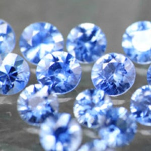 천연 미가열 블루 사파이어 반지 보석 원석 2.5mm